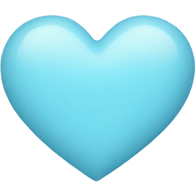 Pastel blue heart  emoji