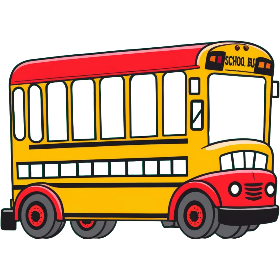 green school bus emoji