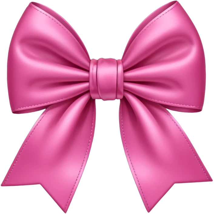 Very pink bown emoji