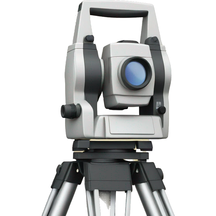 Land surveyor with total station emoji