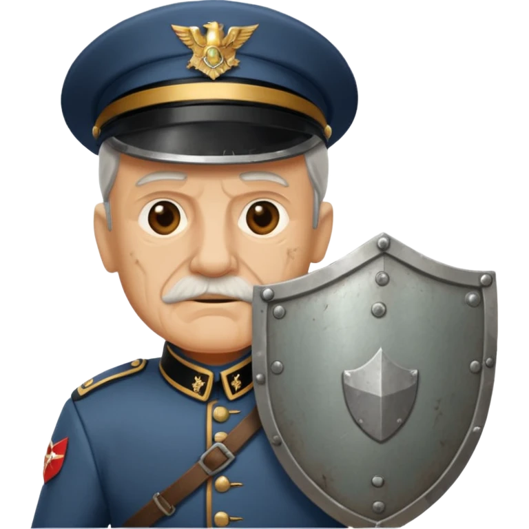 Kalkan Taşıyan eski asker emoji