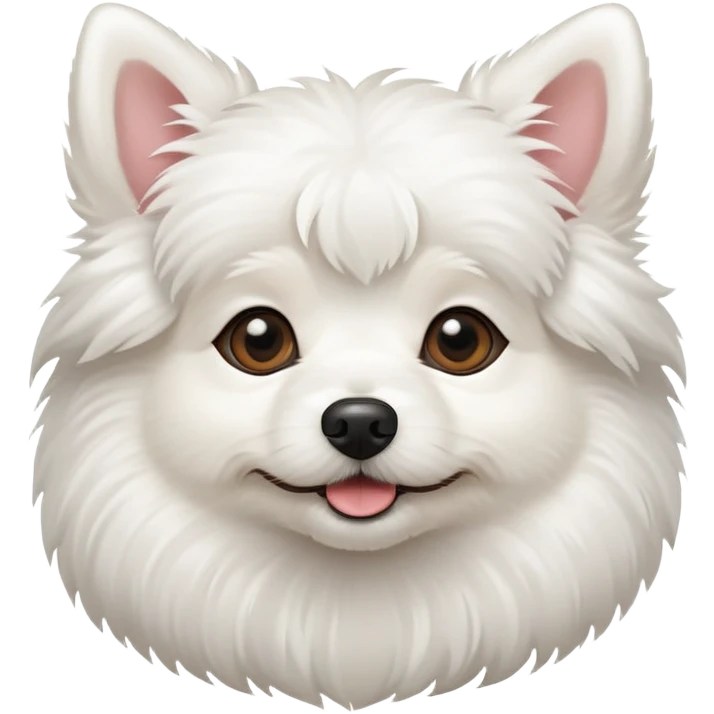 White small dog  emoji