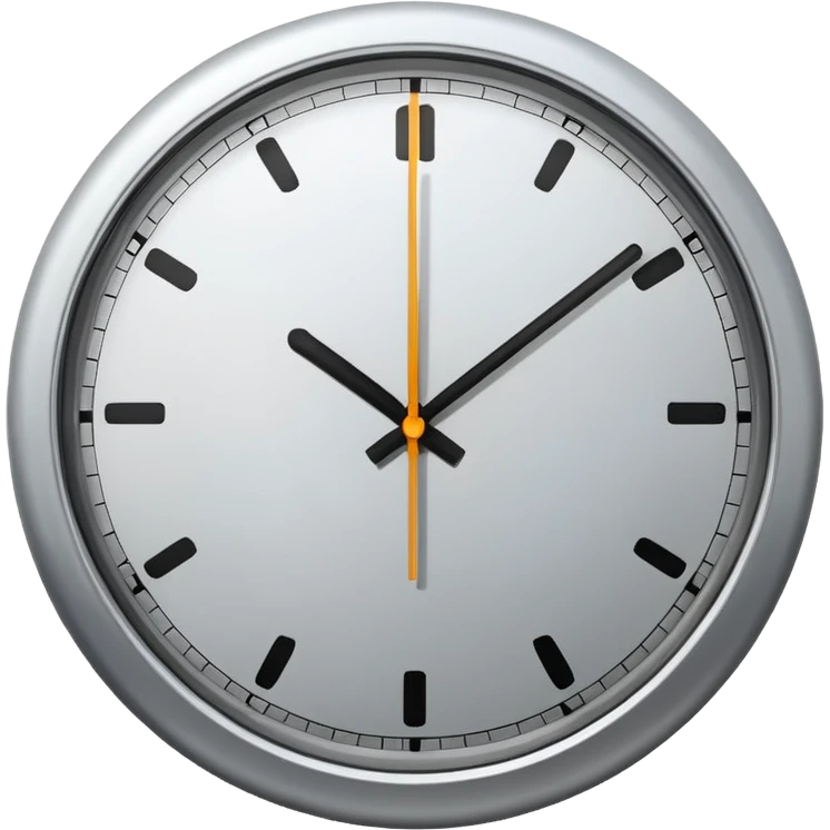 modern clock  emoji