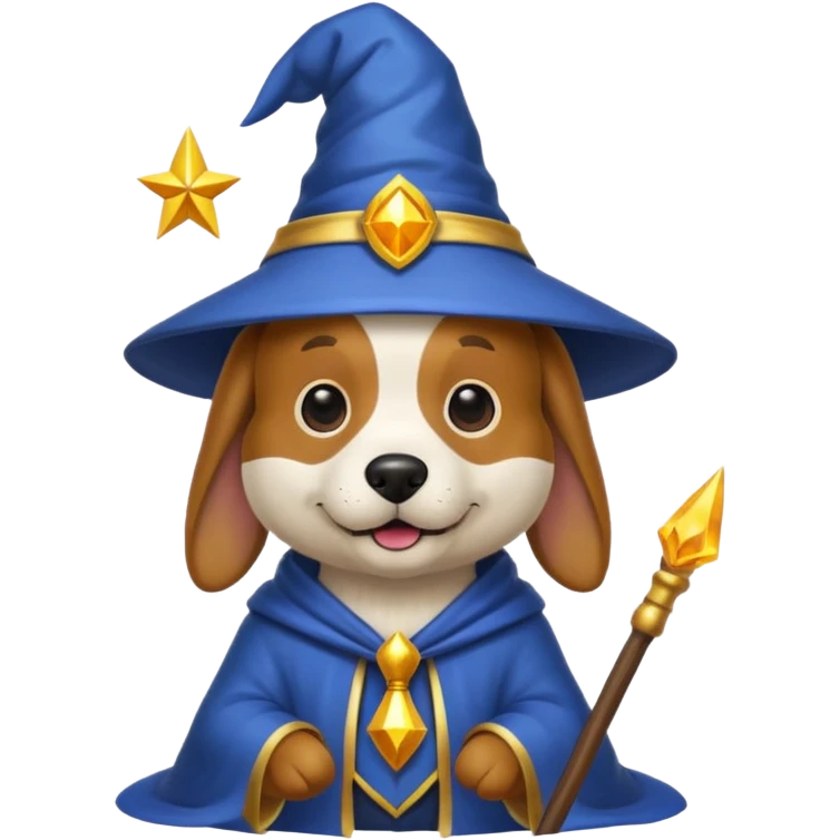 Dog wizard emoji