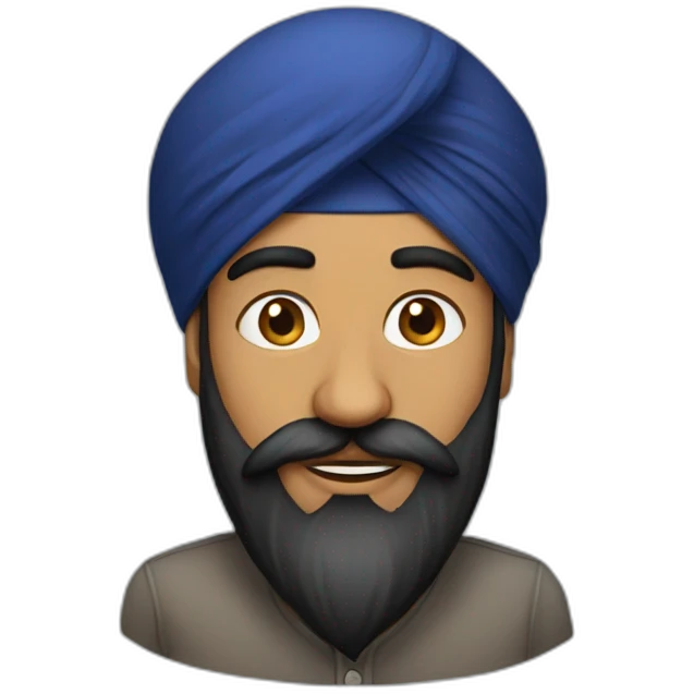 A sikh man emoji
