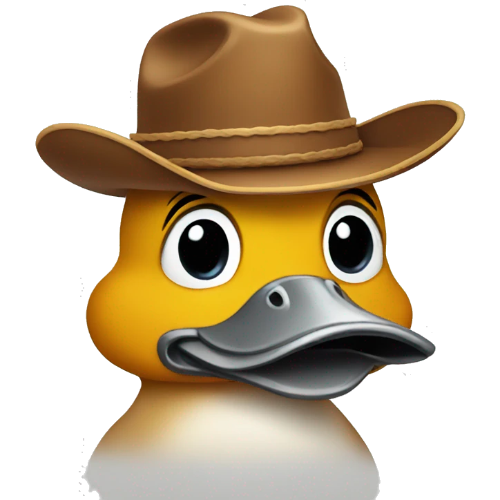 duck with cowboy hat emoji