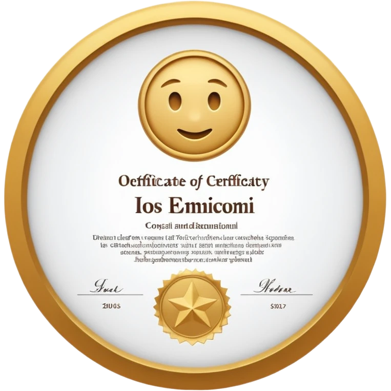 Sertification emoji