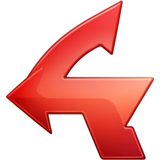 arrow red gradient down emoji