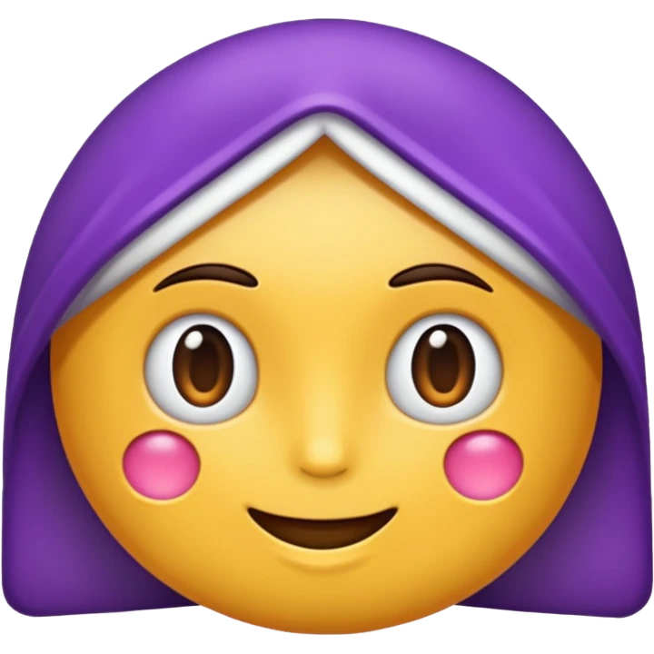 bala doce branco e roxo emoji