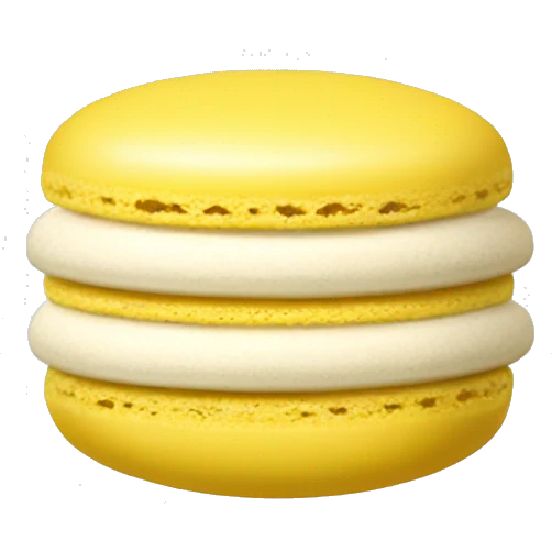 Macaron yellow  emoji