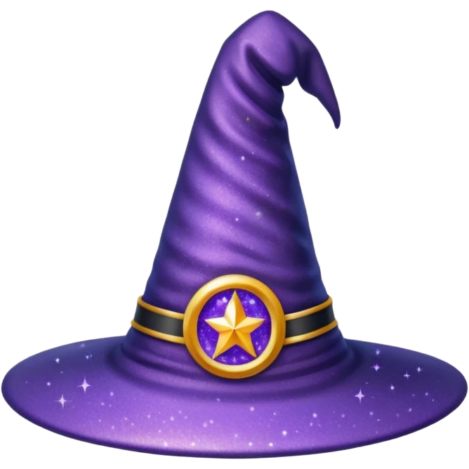 Glitter Chapéu de bruxa emoji