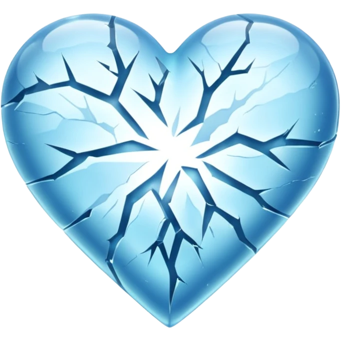 Frozen heart emoji