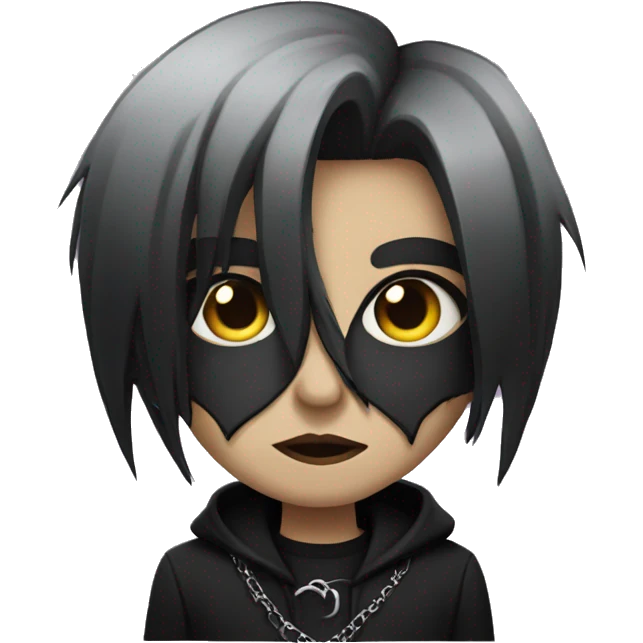 Goth looking person emoji