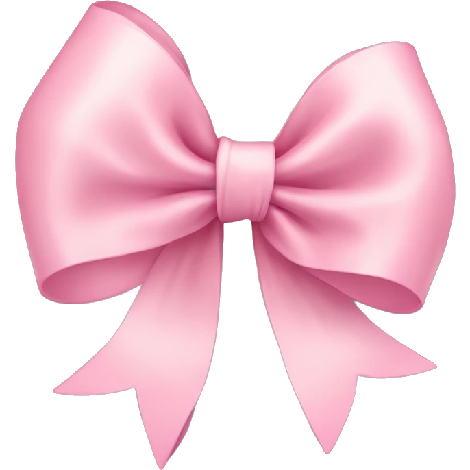 light pink ribbon bow emoji