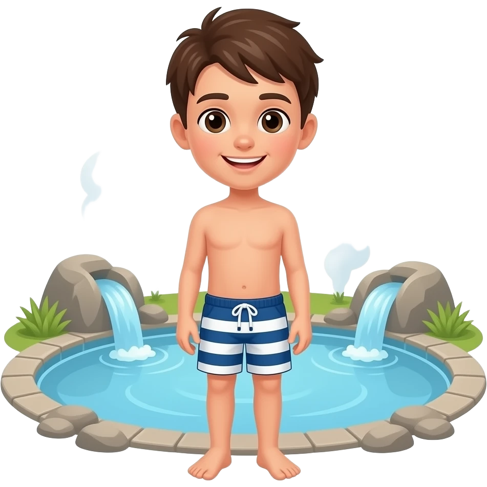Toca life hot springs One boy isn't Brown skin And A Swim Shorts From the hot springs Area emoji
