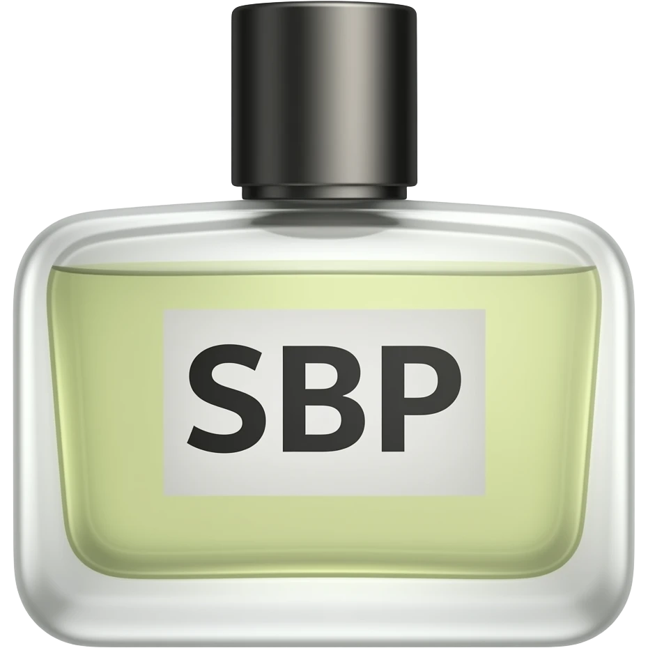men fragrance with the writting SBP emoji