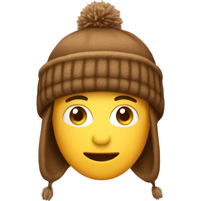 brown winter hat emoji