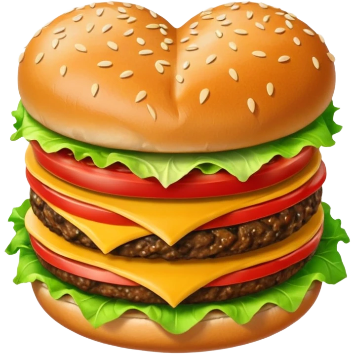 heart shaped burger  emoji