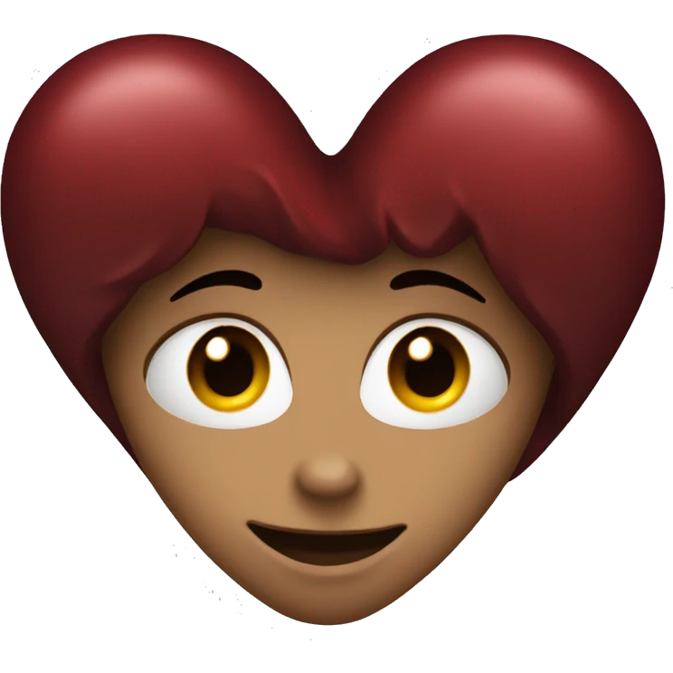 Dark red heart emoji