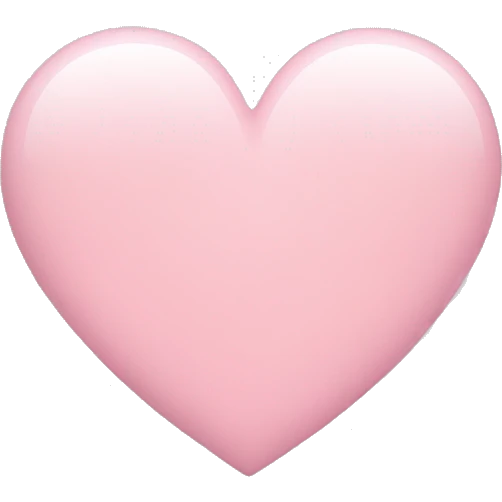 plain light pink heart emoji  emoji