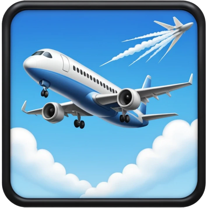 airplane departure black emoji