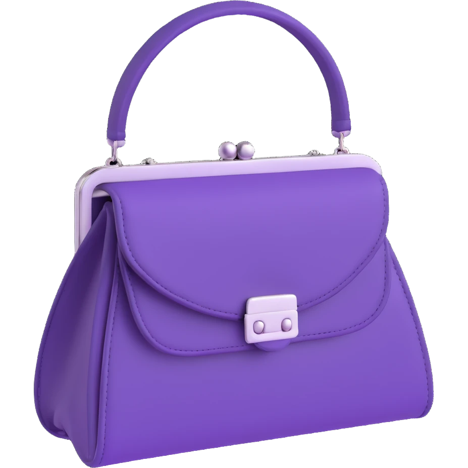 Purple goth purse emoji