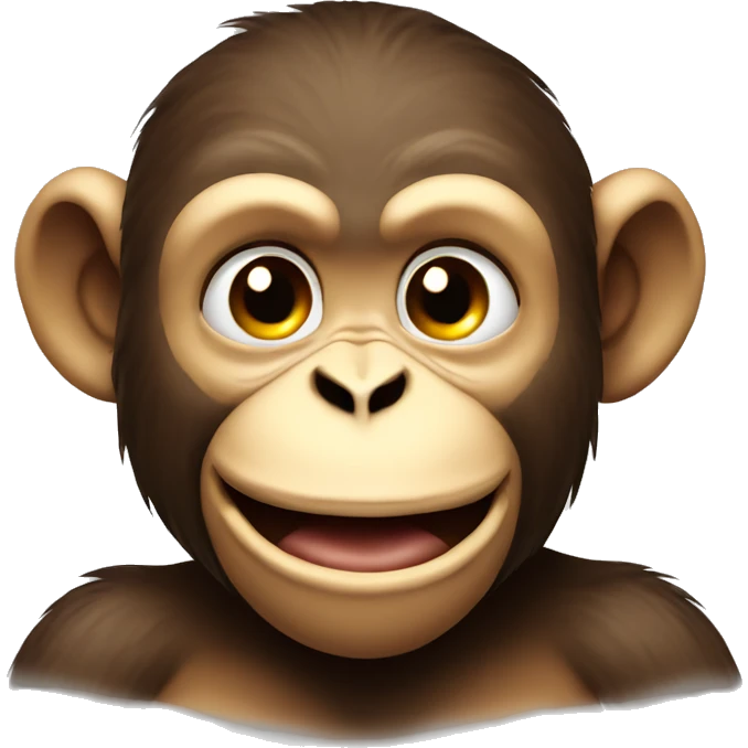 Monkey smirking n emoji