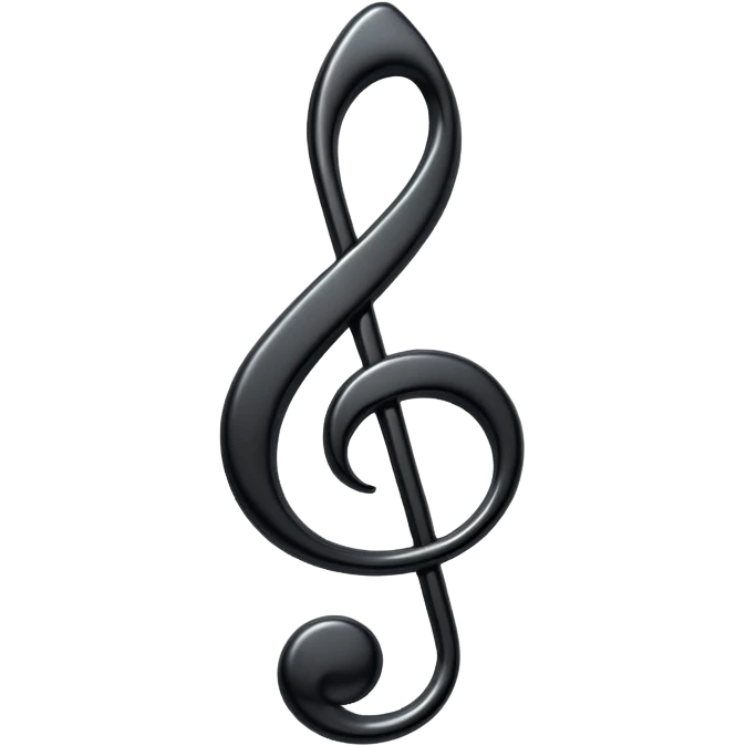 black music note emoji
