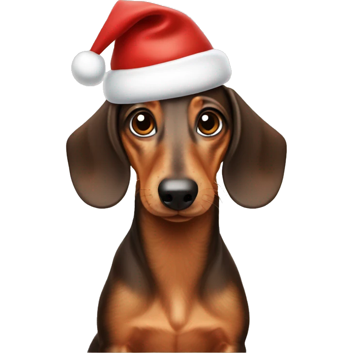 The Christmas Dachshund emoji