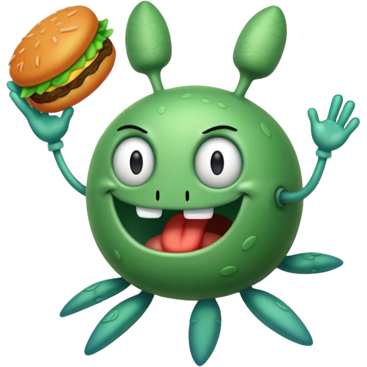 Plankton Stealing The Secret Formula For The Krabby Patties  emoji