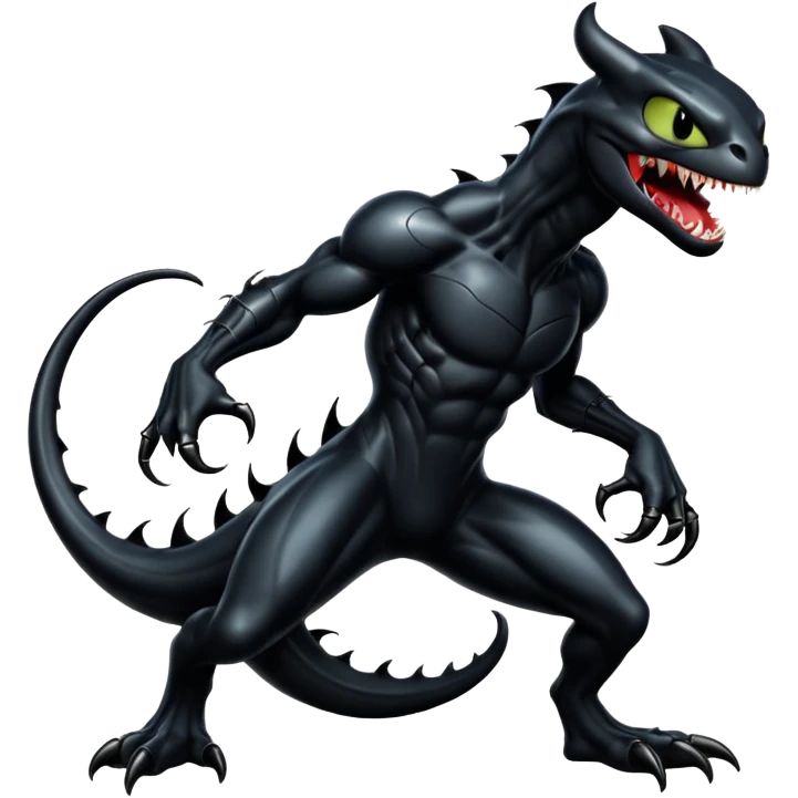 Venom-Toothless-fusion (full body) emoji