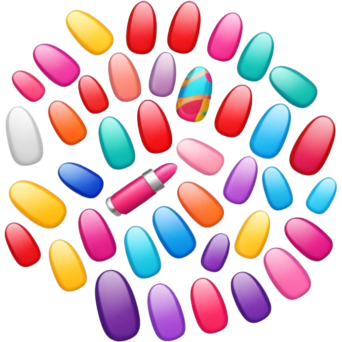 Stickers para clientes de uñas emoji