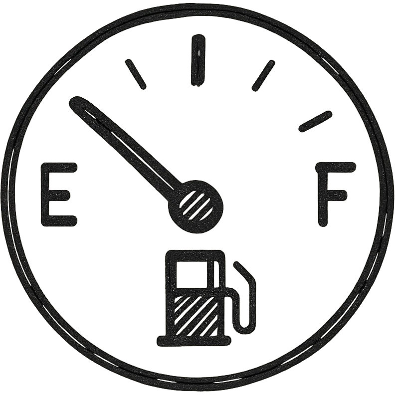 fuel gauge icon icon hand drawn outline style emoji