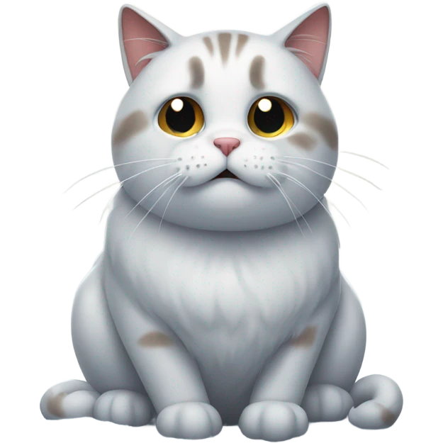 sad cat cold in the snow emoji