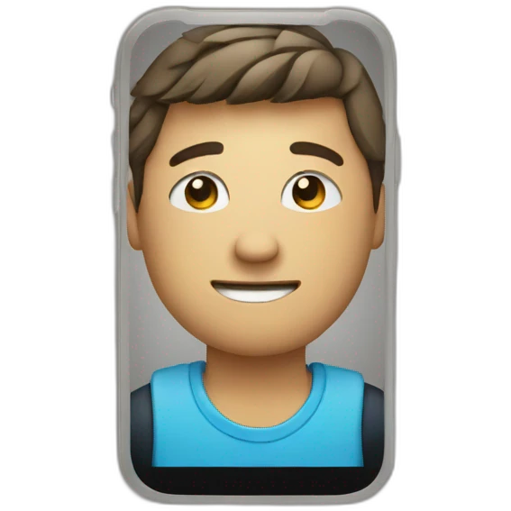 person holding a smartphone emoji