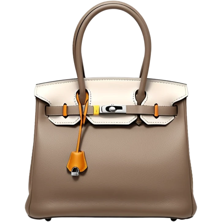 hermes birkin taupe bag emoji