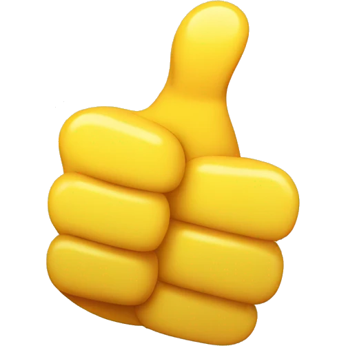 Thumbs up with smile on it  emoji