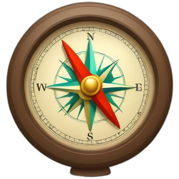 3d compass emoji