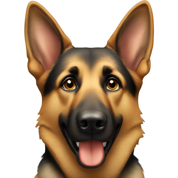 german shepherd face emoji