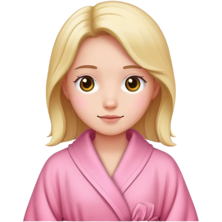 cute pink robe emoji