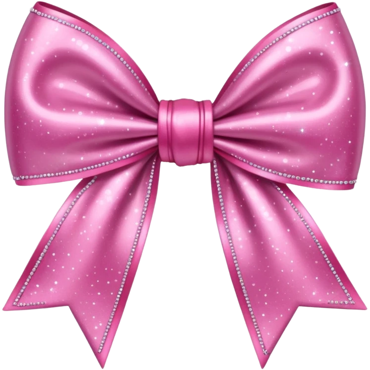 pink sparkling bow emoji