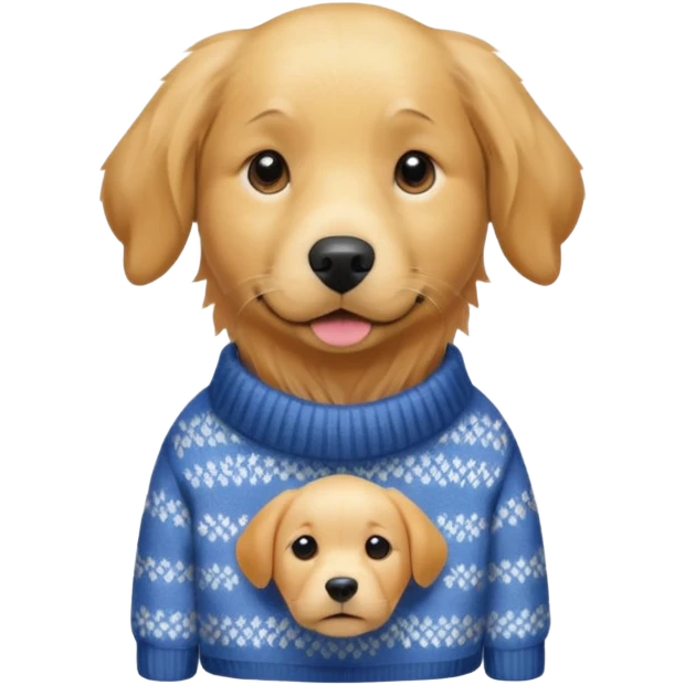 Preppy dog emoji