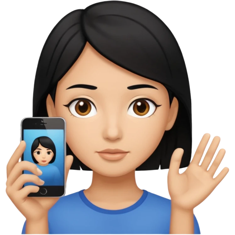 THAT PERSONA HAVE A BLACK HAIR AND ARE UPLOADING VIDEOS emoji