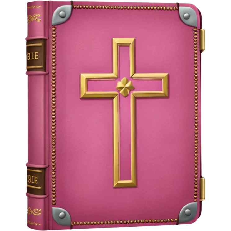 Biblia rosa sin cruz que diga Holy bible emoji