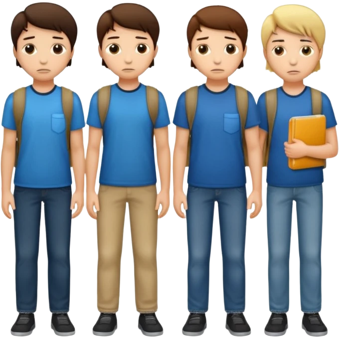 sad students with empty pockets emoji