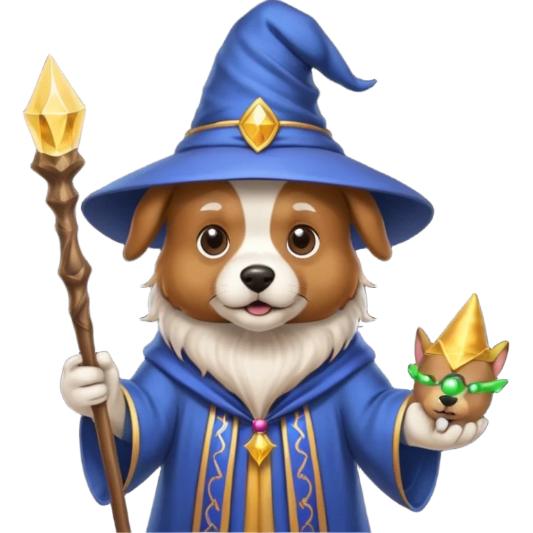 Dog wizard emoji