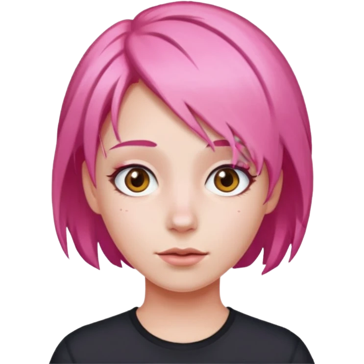 pink hair emoji
