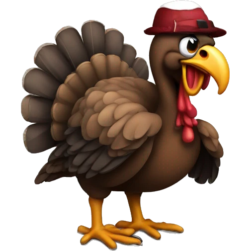thug turkey emoji