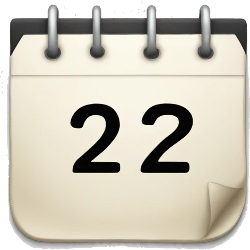 calendar date 22 of november emoji