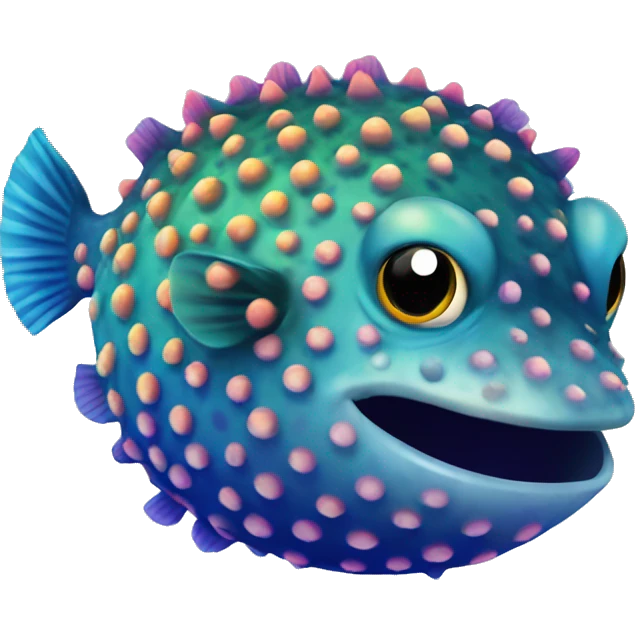 rainbow pufferfish emoji